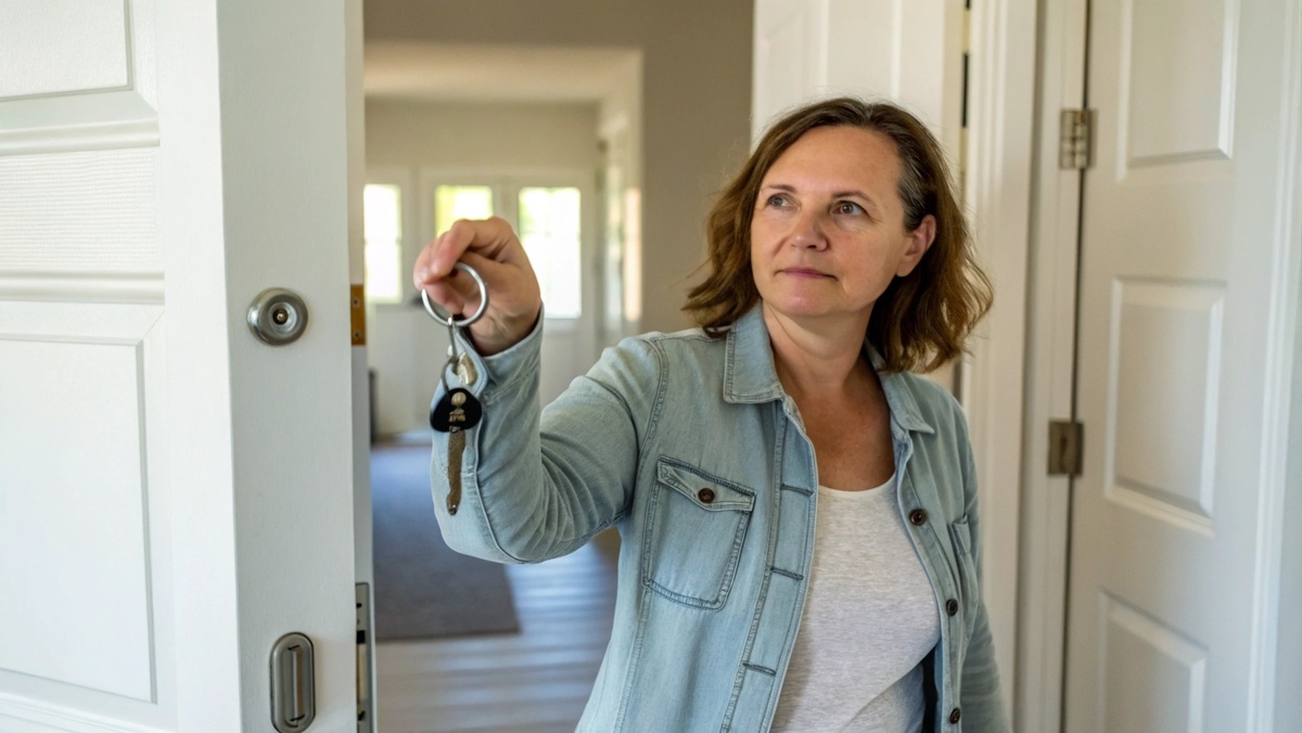 Жена манипулирует ключами