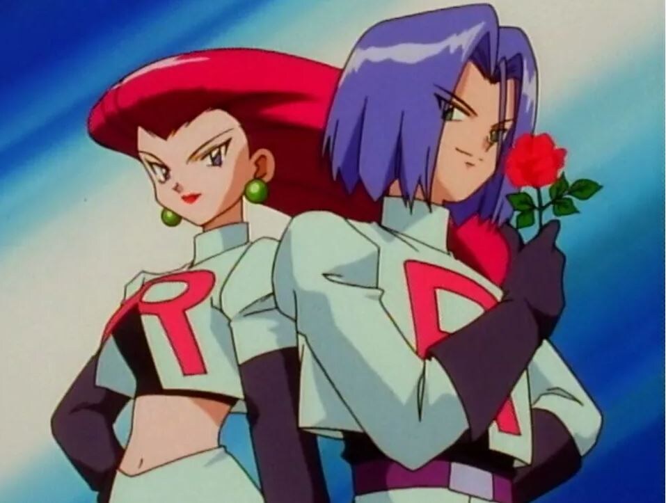 Джесси и Джеймс, кадр из мультсериала "Покемон"