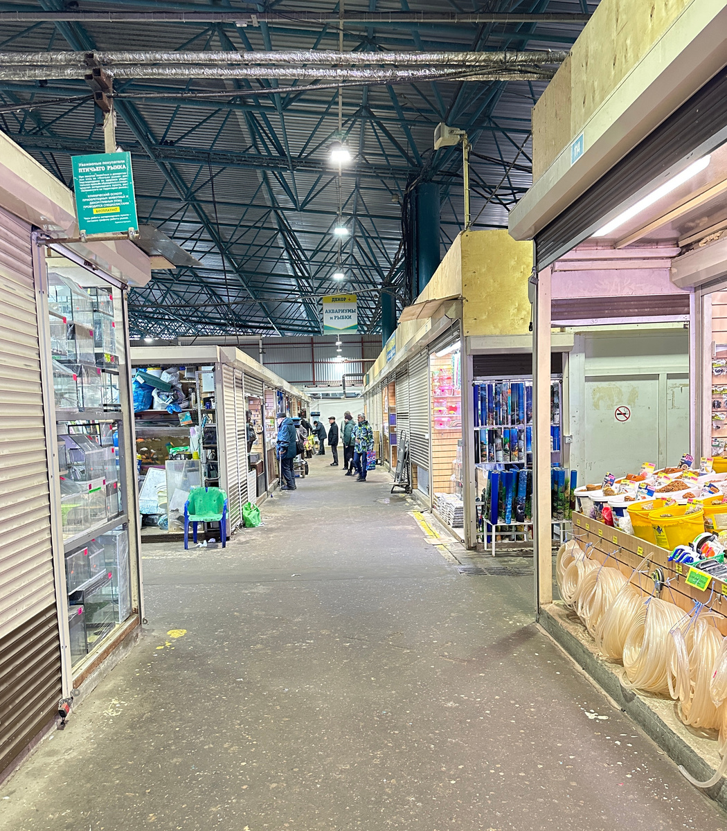 Галереи "Птичьего рынка" в субботний день.