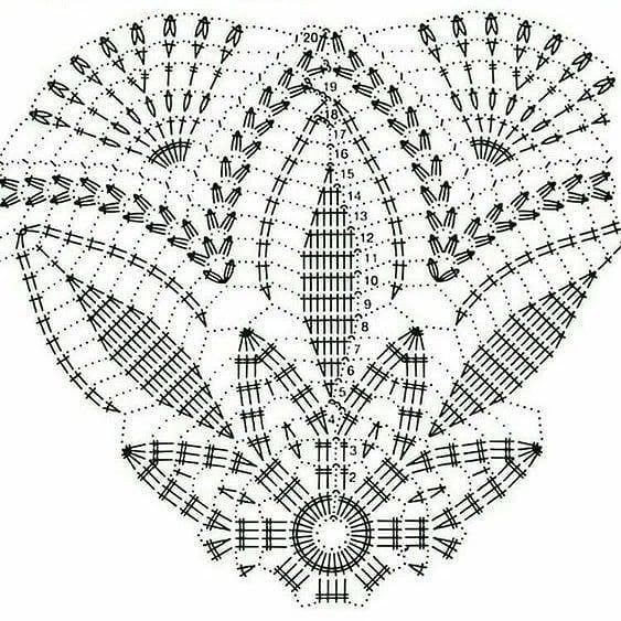 Оригинальная схема салфетки