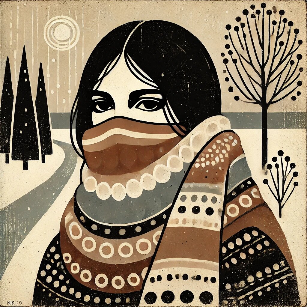 Шарф или бафф на носу в мороз является простым способом сделать вдыхаемый воздух теплее.