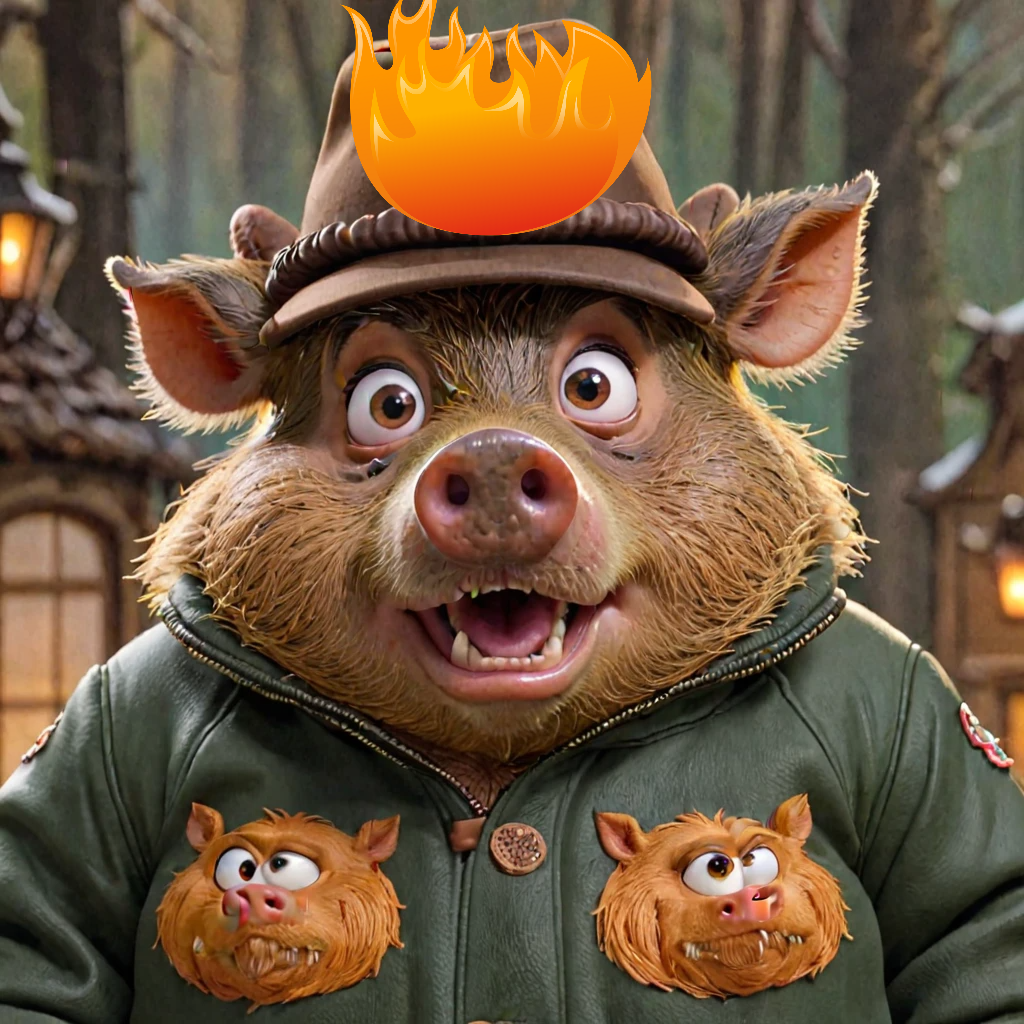 Испуганный Порося. На пороге ревизоры.