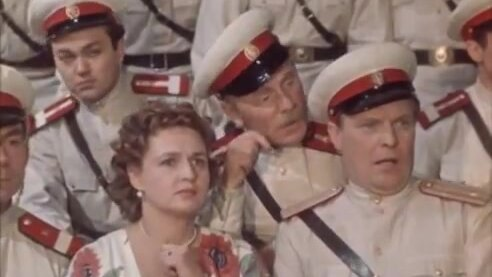 Кадр из фильма "Песня табунщика", 1956.