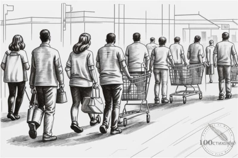 Тележки в магазине