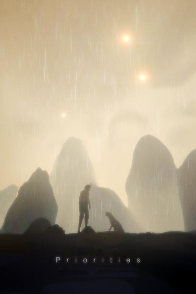 постер короткометражки "Приоритеты", реж. Гинтс Зилбалодис