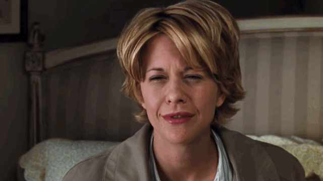 Мег Райан в "Вам письмо" отлично описывает мои эмоции