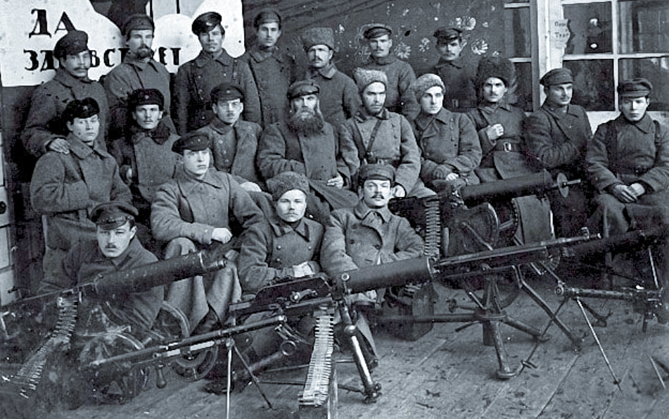 Пулемётная рота Красной армии, 1918 г.
