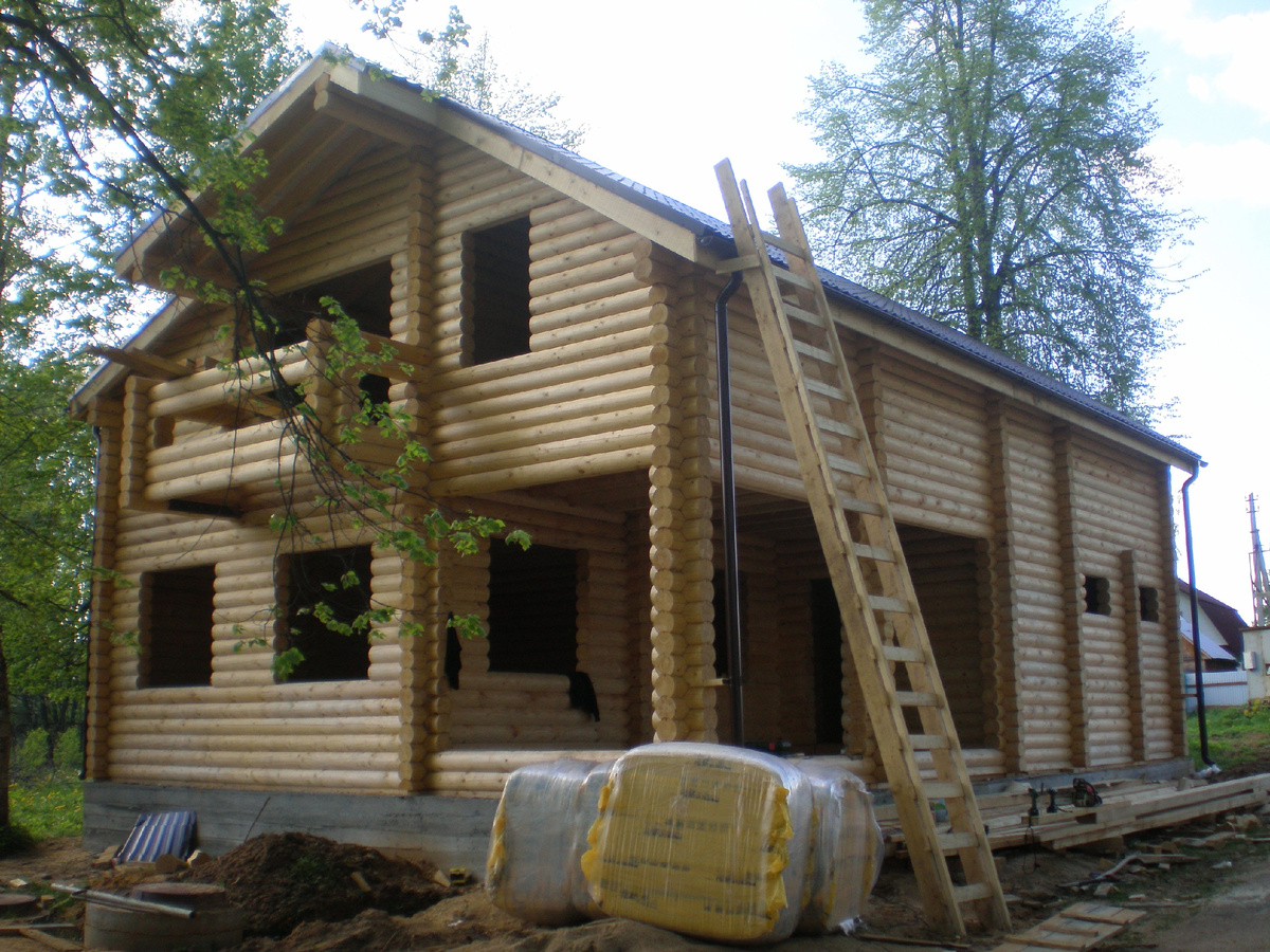 Дом из оцилиндрованного бревна (реализованный проект) Руза
