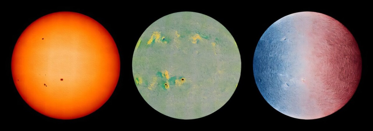 Космический зонд Solar Orbiter предоставил самые чёткие изображения Солнца на текущий момент. Они показывают солнечные пятна, плазму и магнитные поля.    
 Источник: ESA  📷
