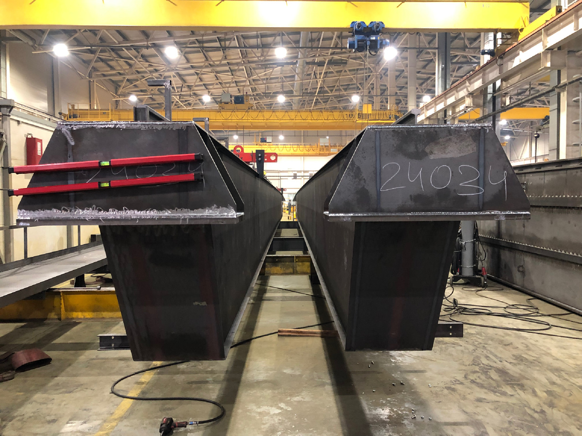 Изготовление коробчатой конструкции мостового двухбалочного крана