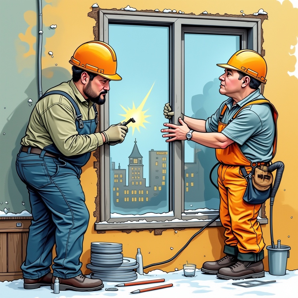 Миф 4: Установка окон с электрообогревом сложная и трудоемкая.