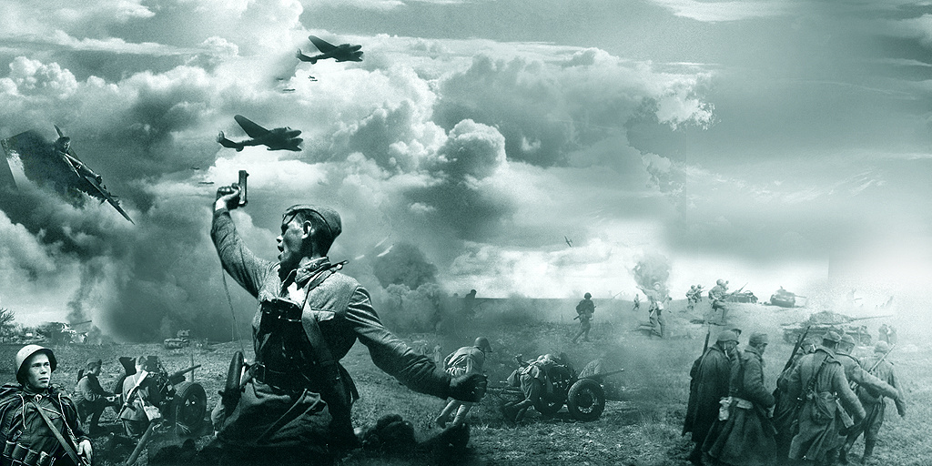 ВОВ. Русский солдат непобедим! (Фото картинки из открытого источника Яндекс)."...Но славен успех беспримерной борьбы, когда шли бойцы в наступленье. ..."