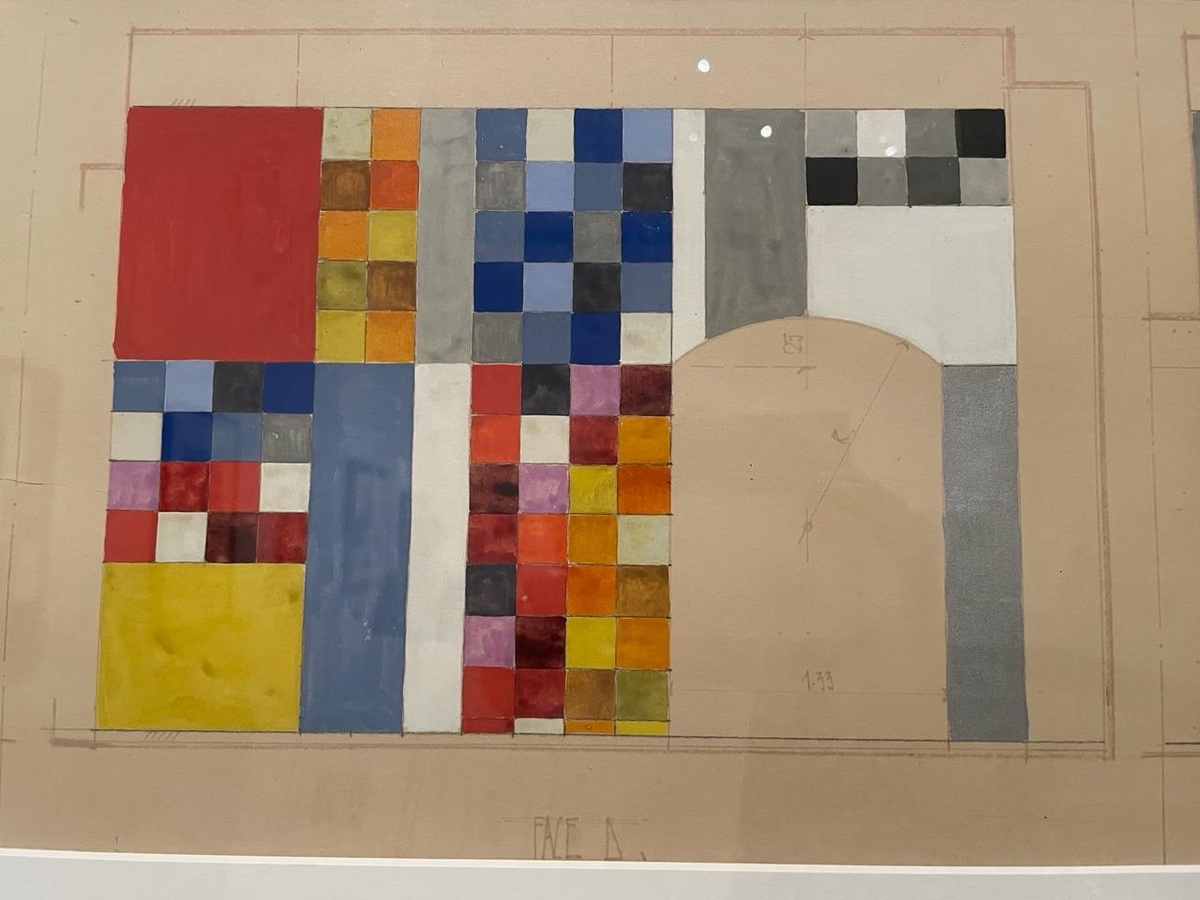 Софи Тойбер-Арп, Эскизы для бара в «Обетт» (AUBETTE BAR, salle d’apéritif). 1927