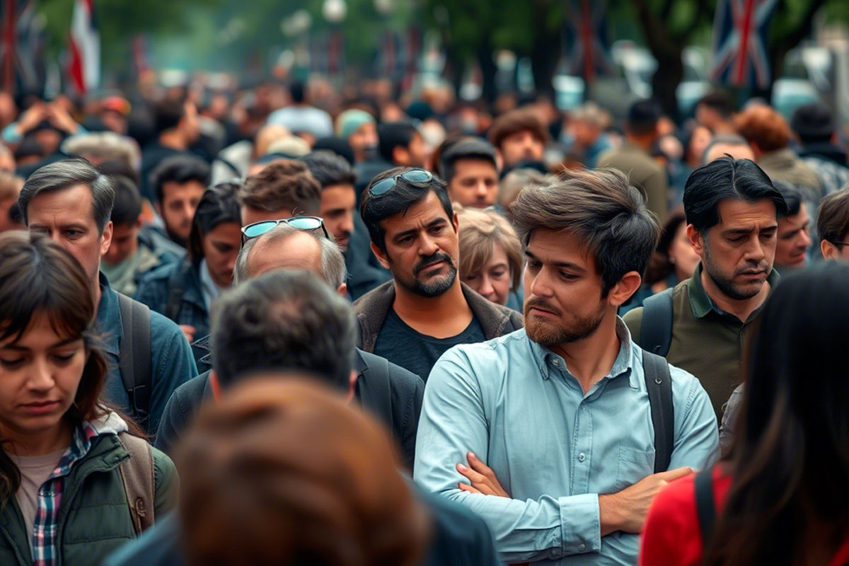 Толпа — это группа людей, каждый из которых озабочен своими проблемами