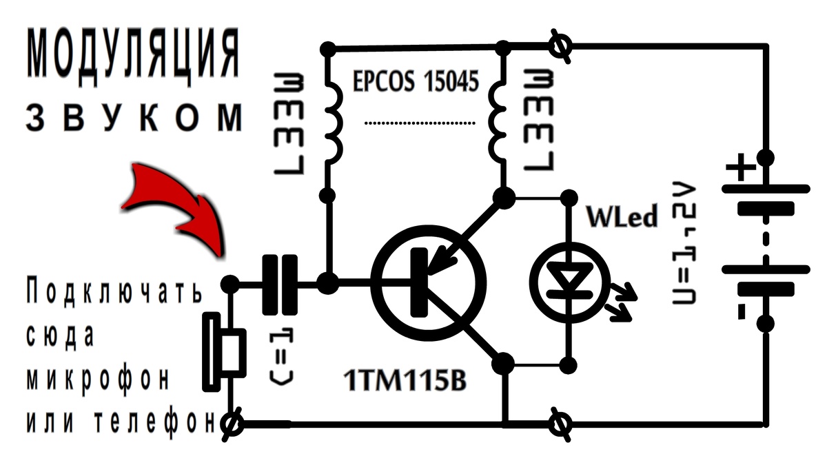 модулятор. Схема подключения