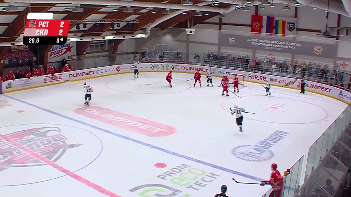     Красноярский ХК «Сокол» победил «Ростов» на выезде