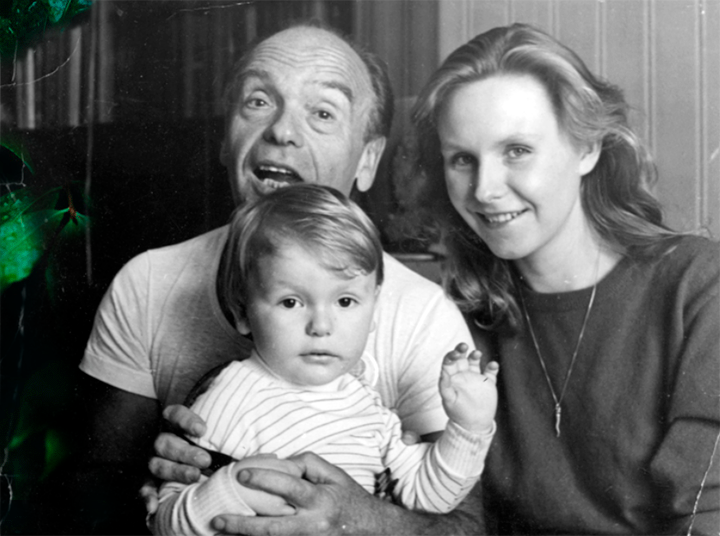 Владимир и Светлана Шаинские с сыном Вячеславом