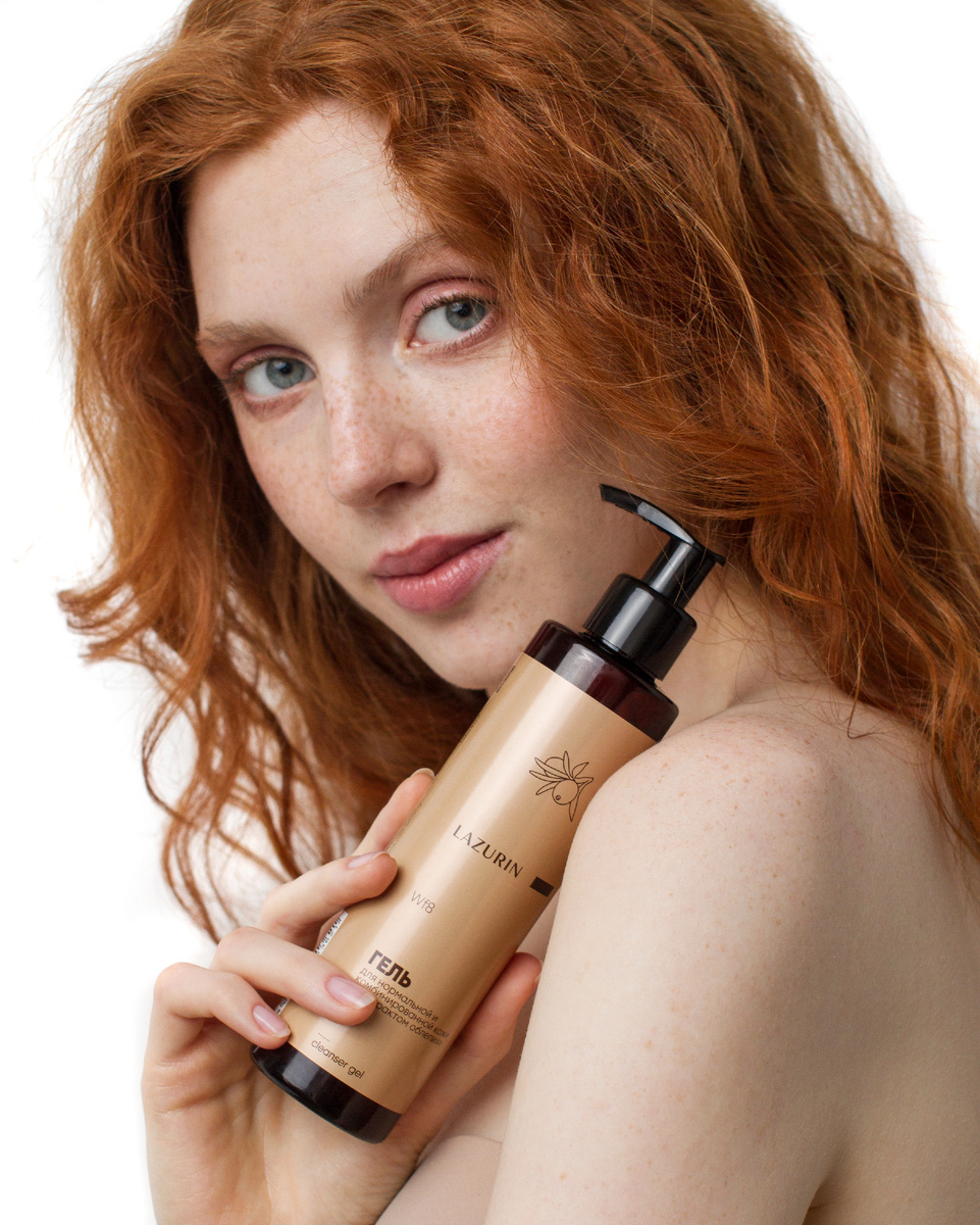 Гель для умывания LAZURIN нормальной и комбинированной кожи с экстрактом облепихи