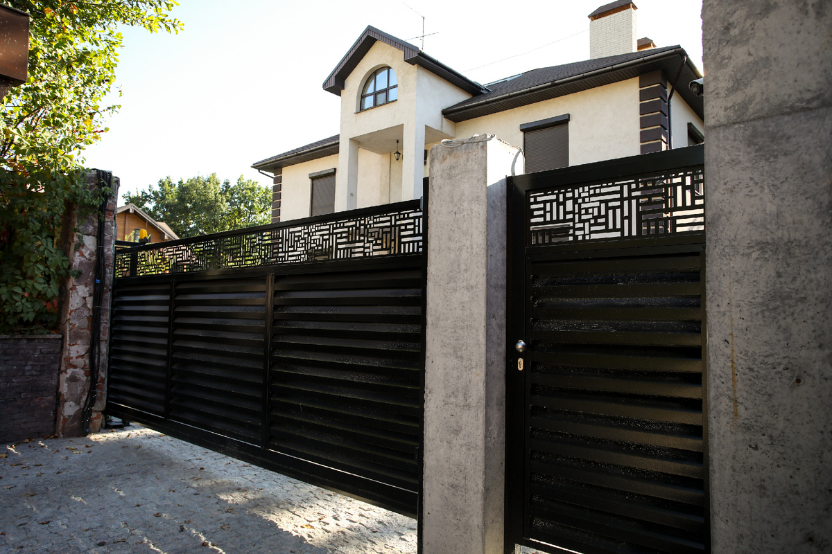 Ворота с лазерной резкой