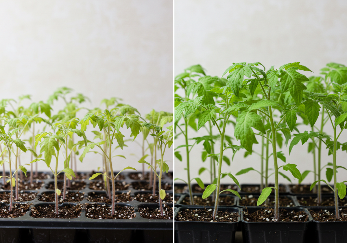 Плохой/хороший уход за рассадой