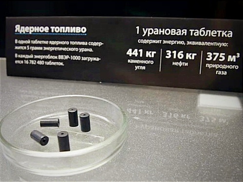 Урановая таблетка для АЭС.