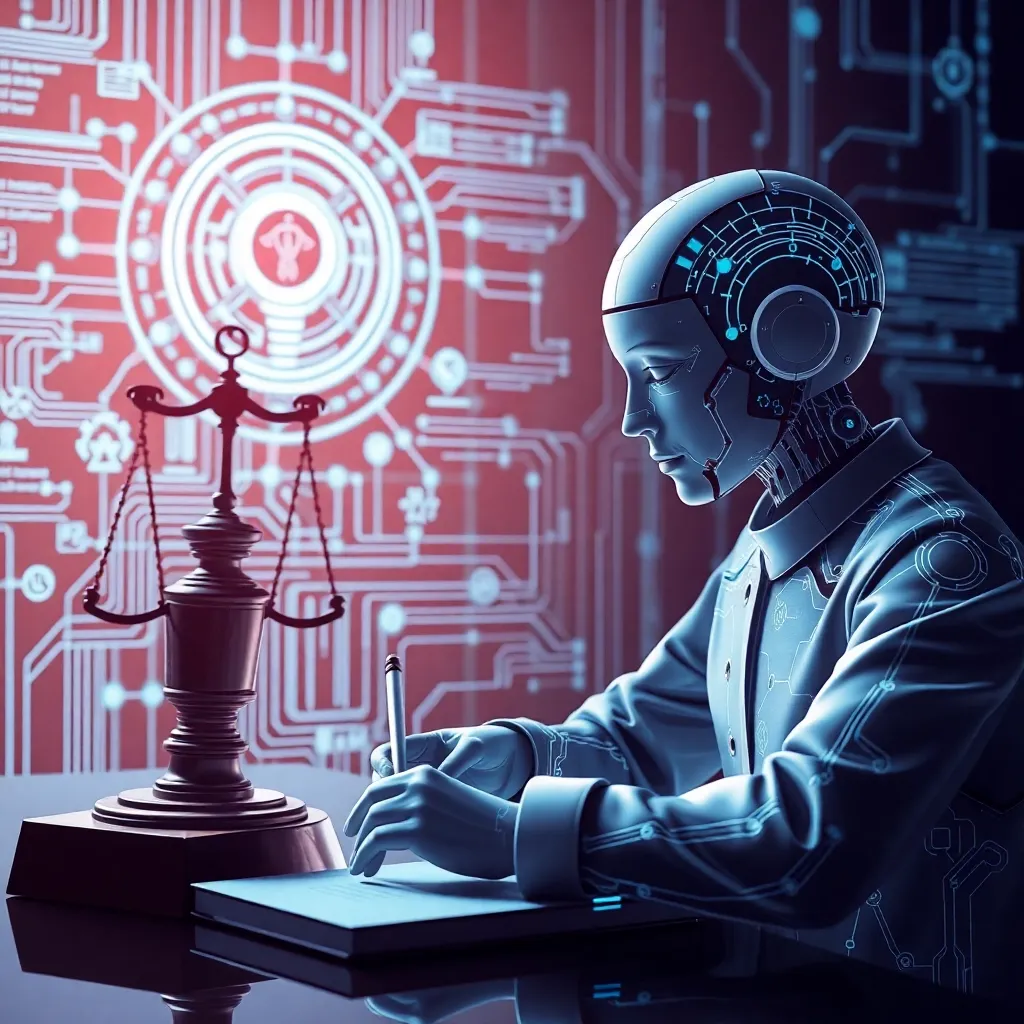 Все изображения сгенерированы разными нейросетями по запросу: «Искусственный интеллект пишет юридическую задачу»