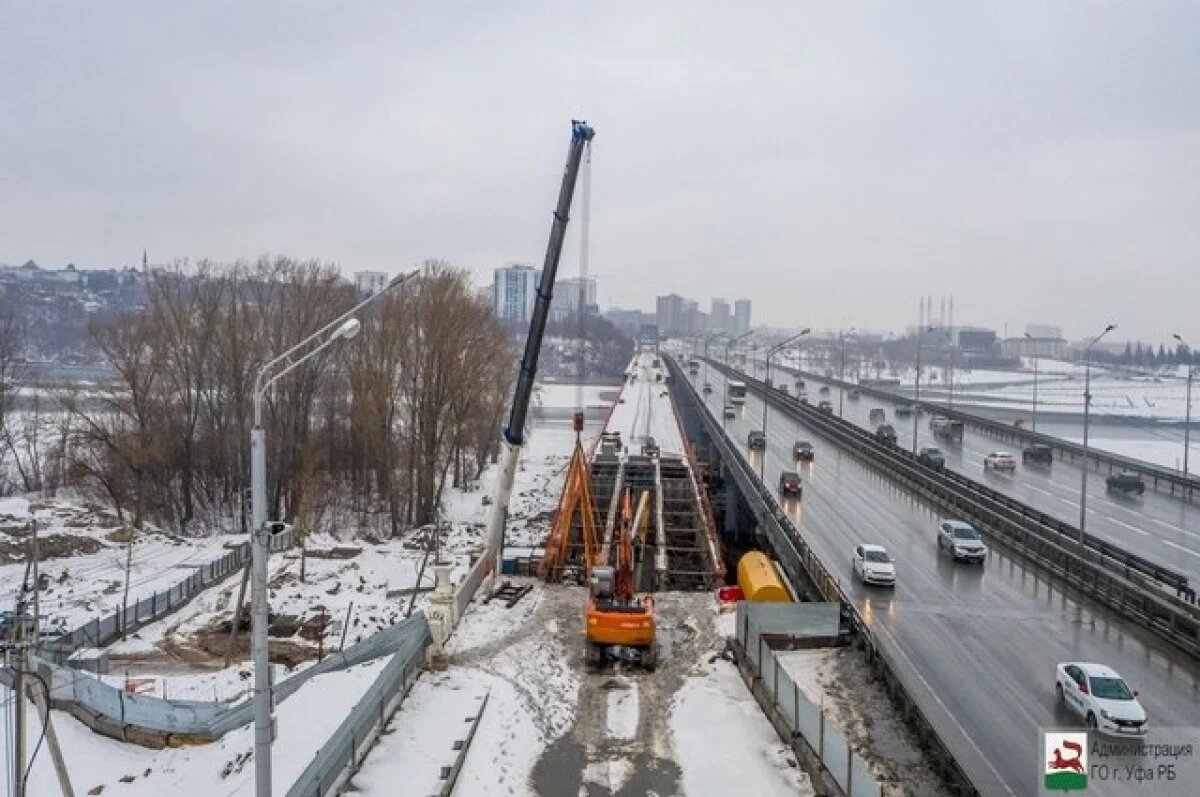    Работы по капремонту арочного моста через Белую в Уфе выполнены на 50%