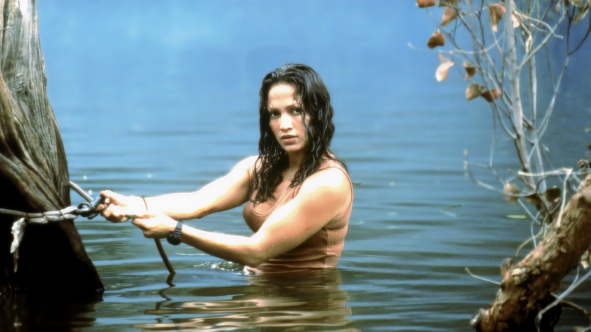 Дерни за веревочку и дверь откроется...Кадр из фильма "Анаконда" 