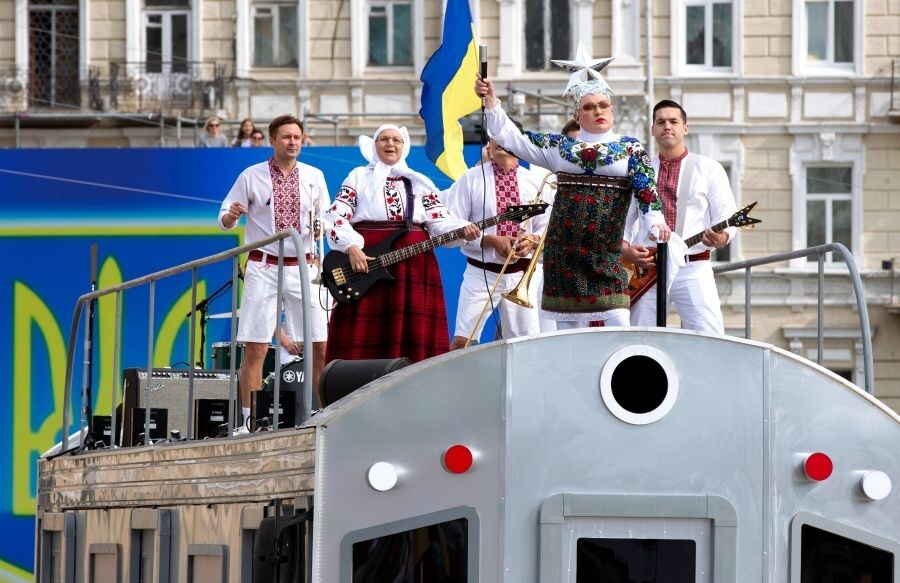    Верка Сердючка (Андрей Данилко) во время концерта / Источник: © Стрингер/РИА Новости