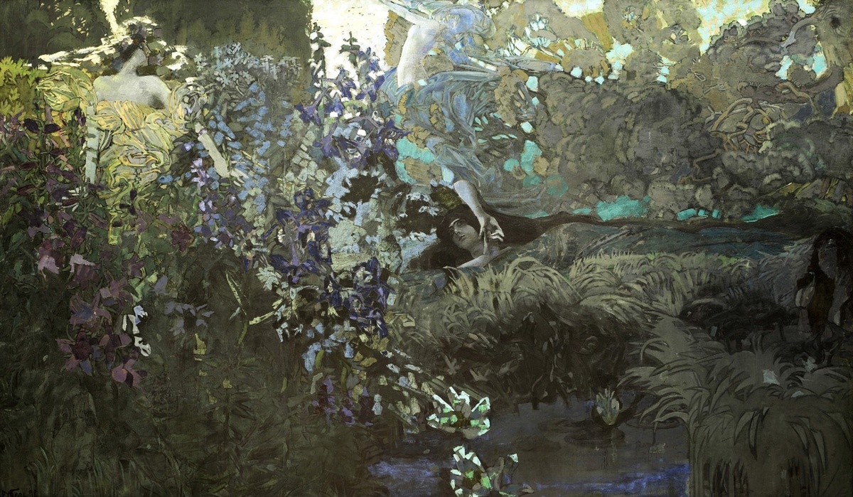 М.А. Врубель. Утро. 1897. Холст, масло. 261 х 447. ГРМ.