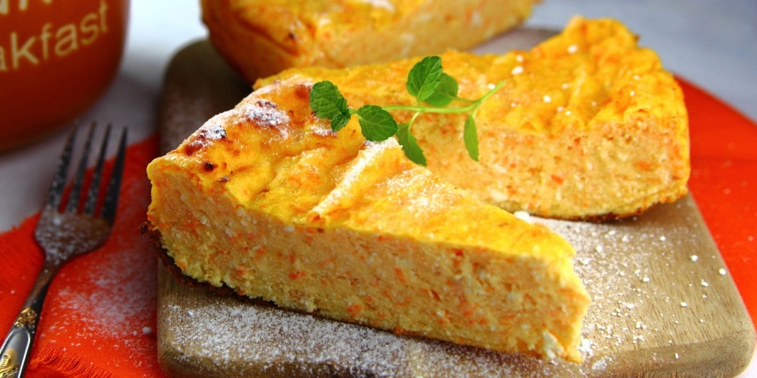 Все в восторге и просят готовить каждое утро — Творожная запеканка с морковью, ПОЛЕЗНО И ТАК ВКУСНО!