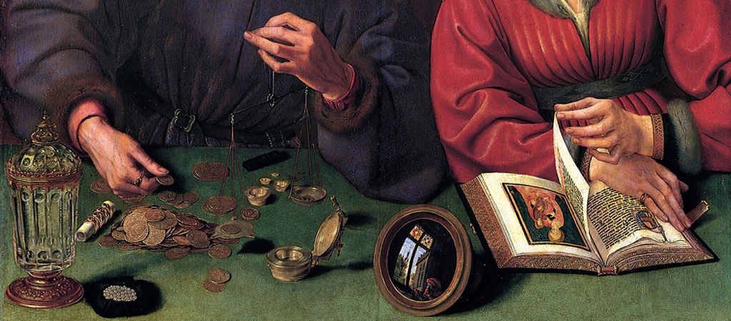 «Меняла с женой» - картина Квентина Массейса, созданная в 1514 году