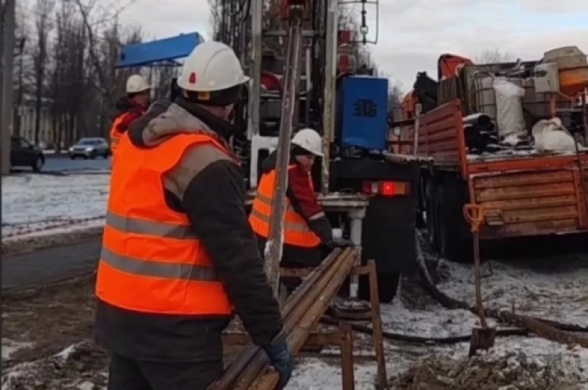    Изыскания ведутся на месте будущей станции метро «Сормовская»