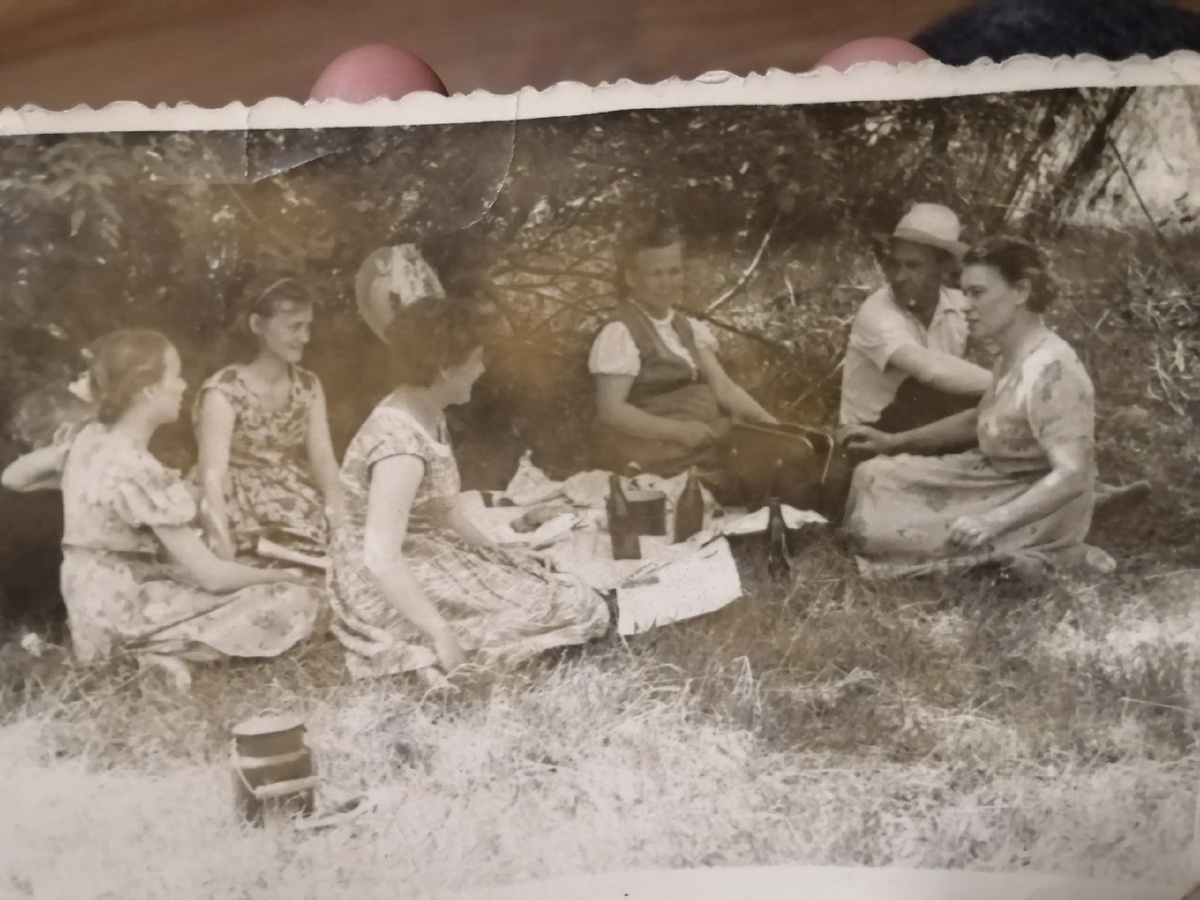 Лето 1961-го года семья Крашенинников на берегу Шилки