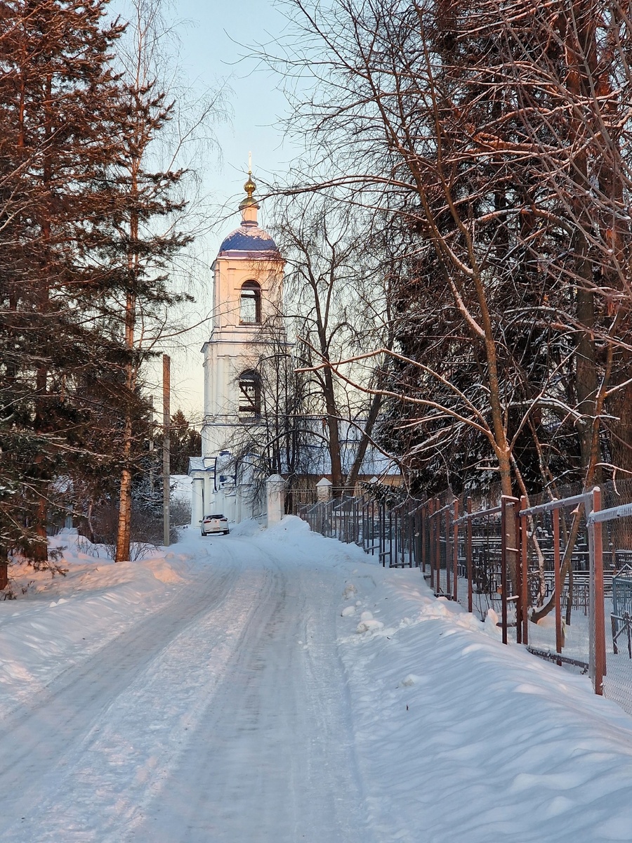 церковь Ильи Пророка в соседнем посёлке Мамонтово, погост Муравьищи 