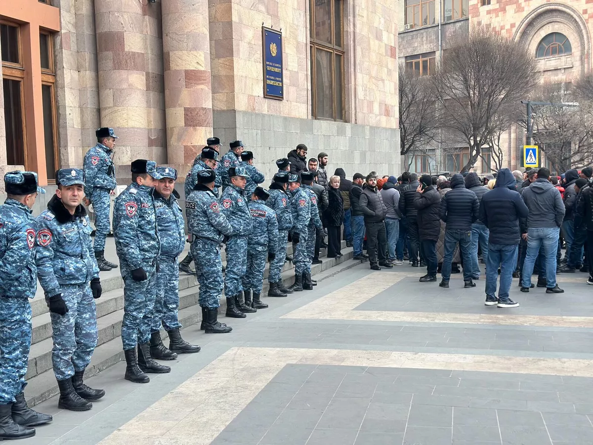 Акция протеста на площади Республики (5 февраля 2025). Еревaн
© Sputnik / Artak Aghababyan