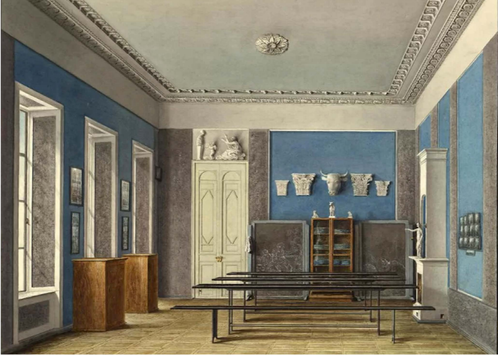 Г.И. Белов. Классная комната в Строгановском училище. 1837