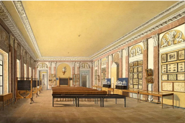 Г.И. Белов. Классная комната в Строгановском училище. 1837