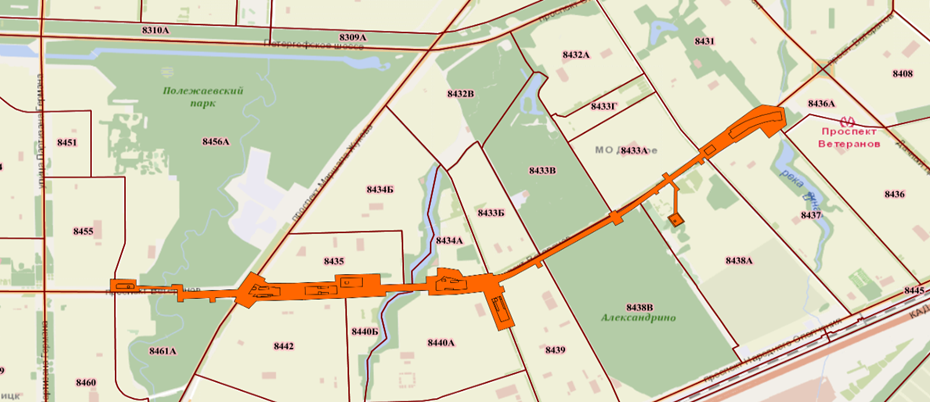    Продолжение Кировско-Выборгской (красной) линии петербургского метрополитена от уже существующей станции "Проспект Ветеранов" на юго-запад города. Автор фото: Пресс-служба КГА Петербурга
