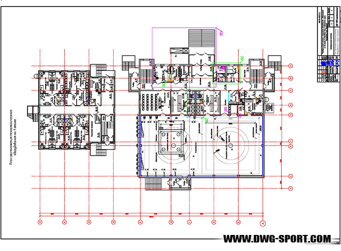 Р38_001 ЦЕНТР ЕДИНОБОРСТВ ЗАЛ 30Х15 М И ОБЩЕЖИТИЕ