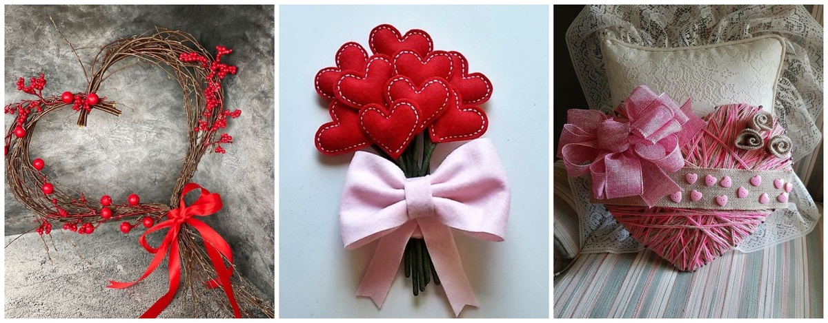 Предлагаю вам пять простых идей для поделок с детьми ко Дню влюбленных.