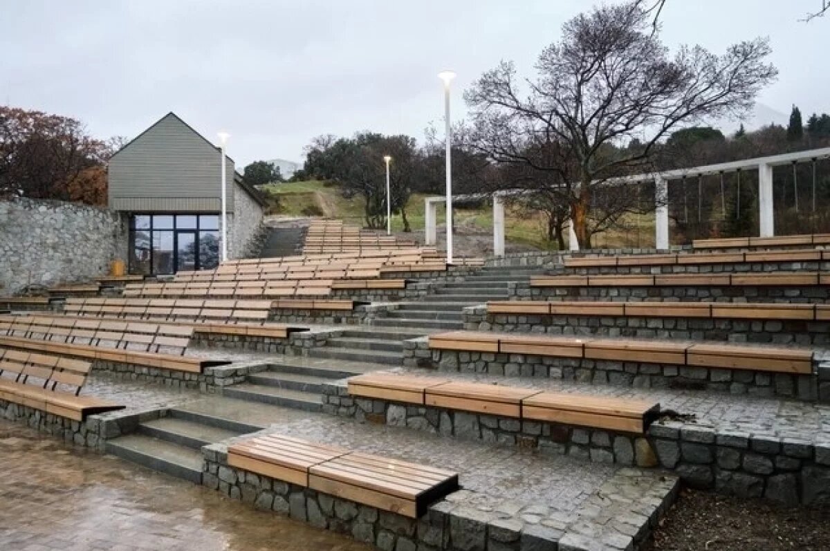    На финальной стадии находится благоустройство Милютинского парка в Алупке