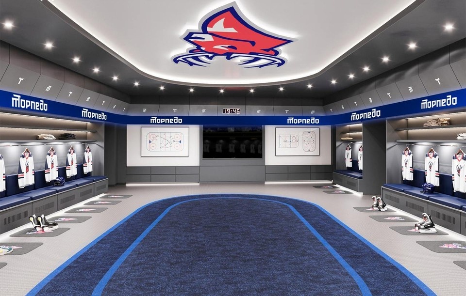    Нижегородцам показали, как будет выглядеть раздевалка "Торпедо". Фото: ХК "Торпедо".
