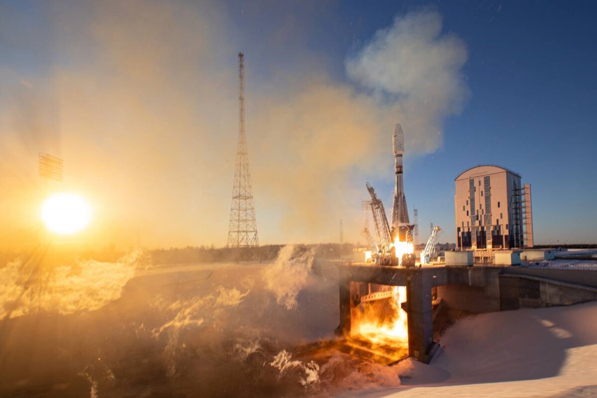 Запуск с космодрома Восточный ракеты «Союз-2.1б» со спутниками «Ионосфера-М» №1 и №2 5 ноября 2024 года. Фото: Роскосмос  📷
