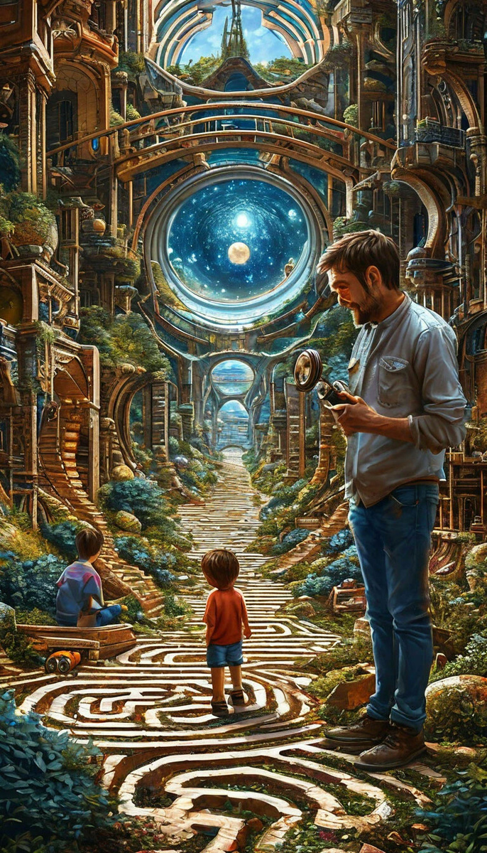 Картинки из коллекции автора с использованием генерации от ИИ.