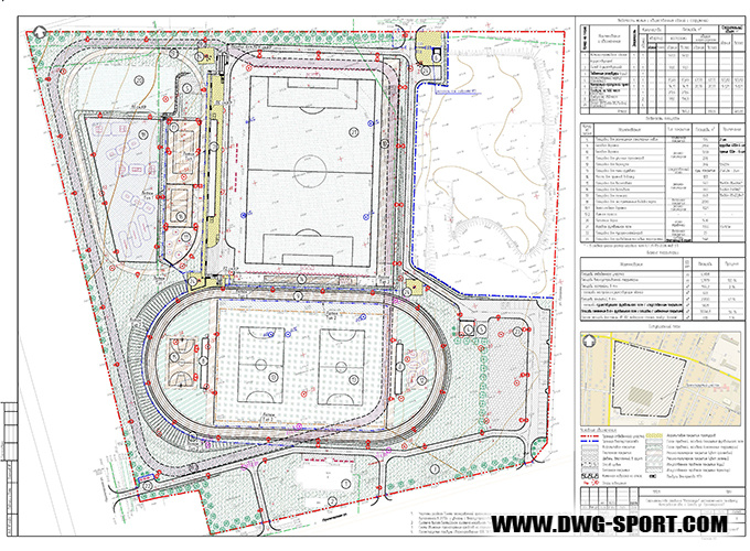 Р36_001 СТАДИОН МНОГОФУНКЦИОНАЛЬНЫЙ КРУГОВЫЕ ДОРОЖКИ 400М