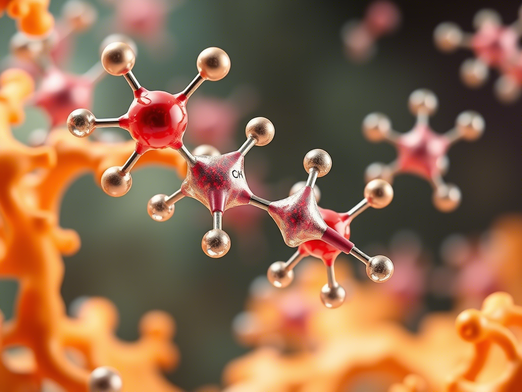 Изображение молекул йода, связывающихся с кератином