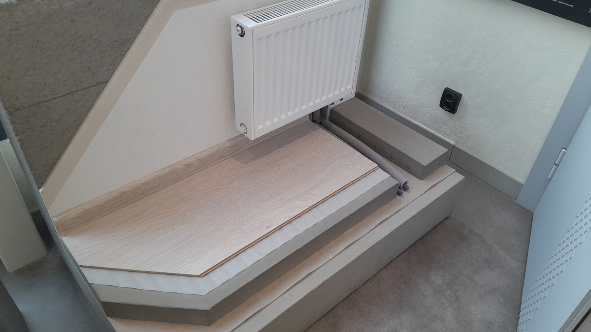 Пример монтажа прекрытий.