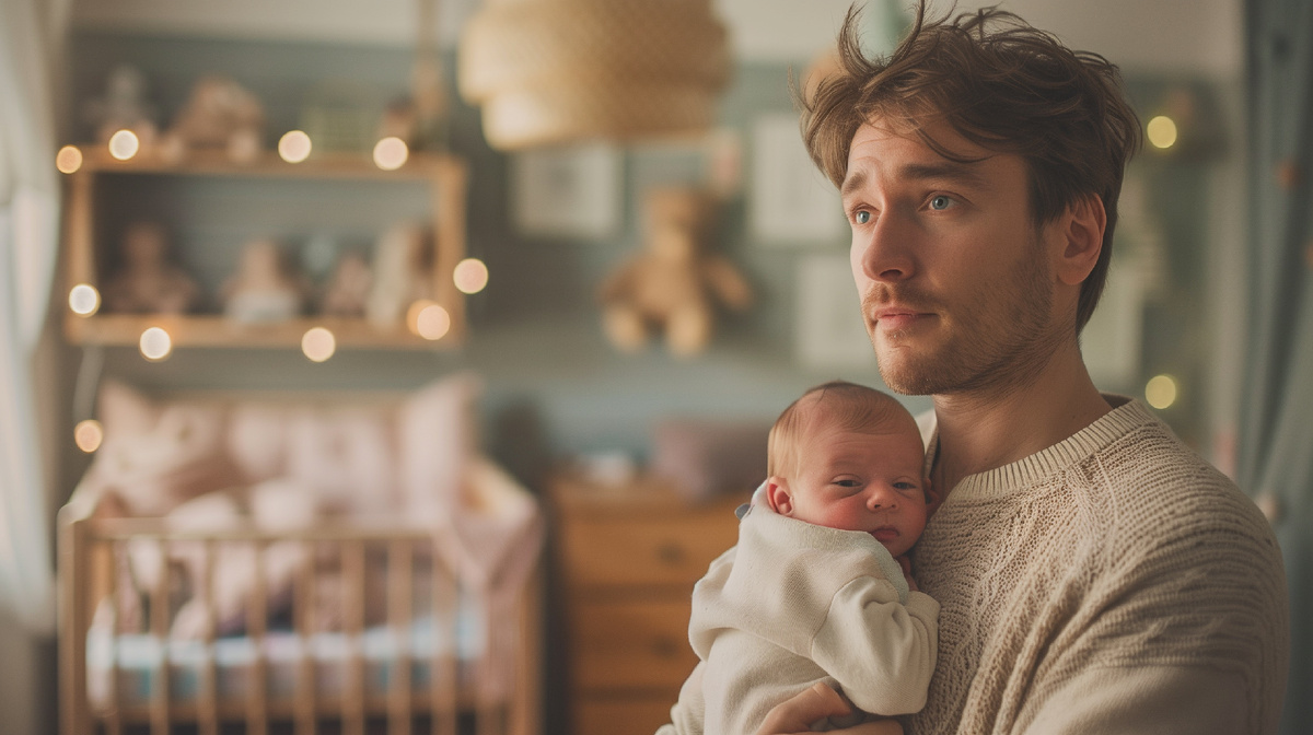 Папа с малышом