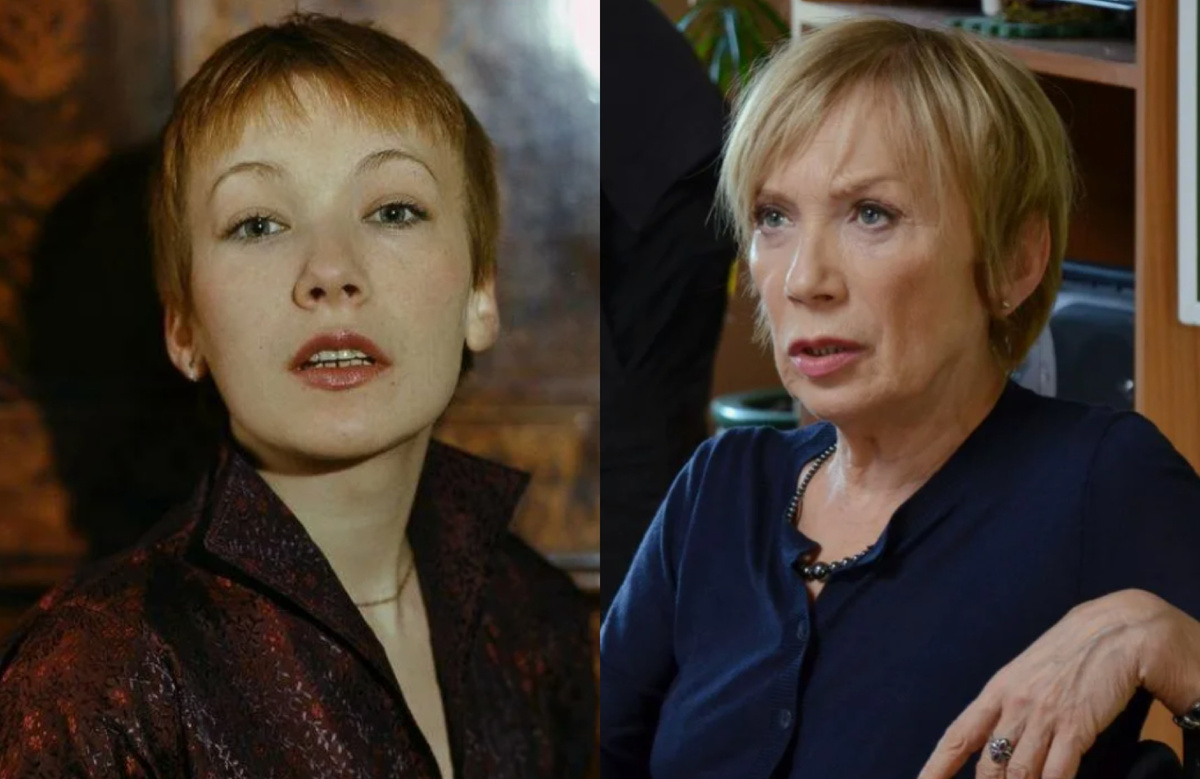 на фото Елена Коренева в молодости и сейчас 